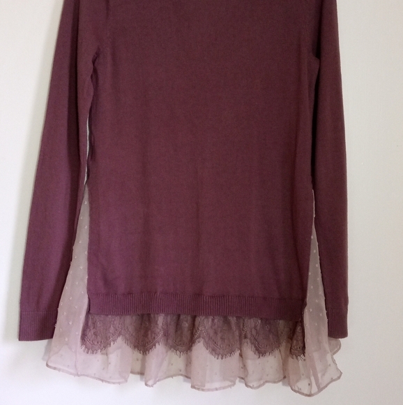 LOGO Lori Goldstein lightweight button down cardigan with ruffle hem size xxs - Picture 8 of 11